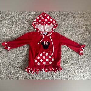 Busy Bees Smocks Minnie Hooded Long Sleeve Toddler Shirt Ruffles 24 months